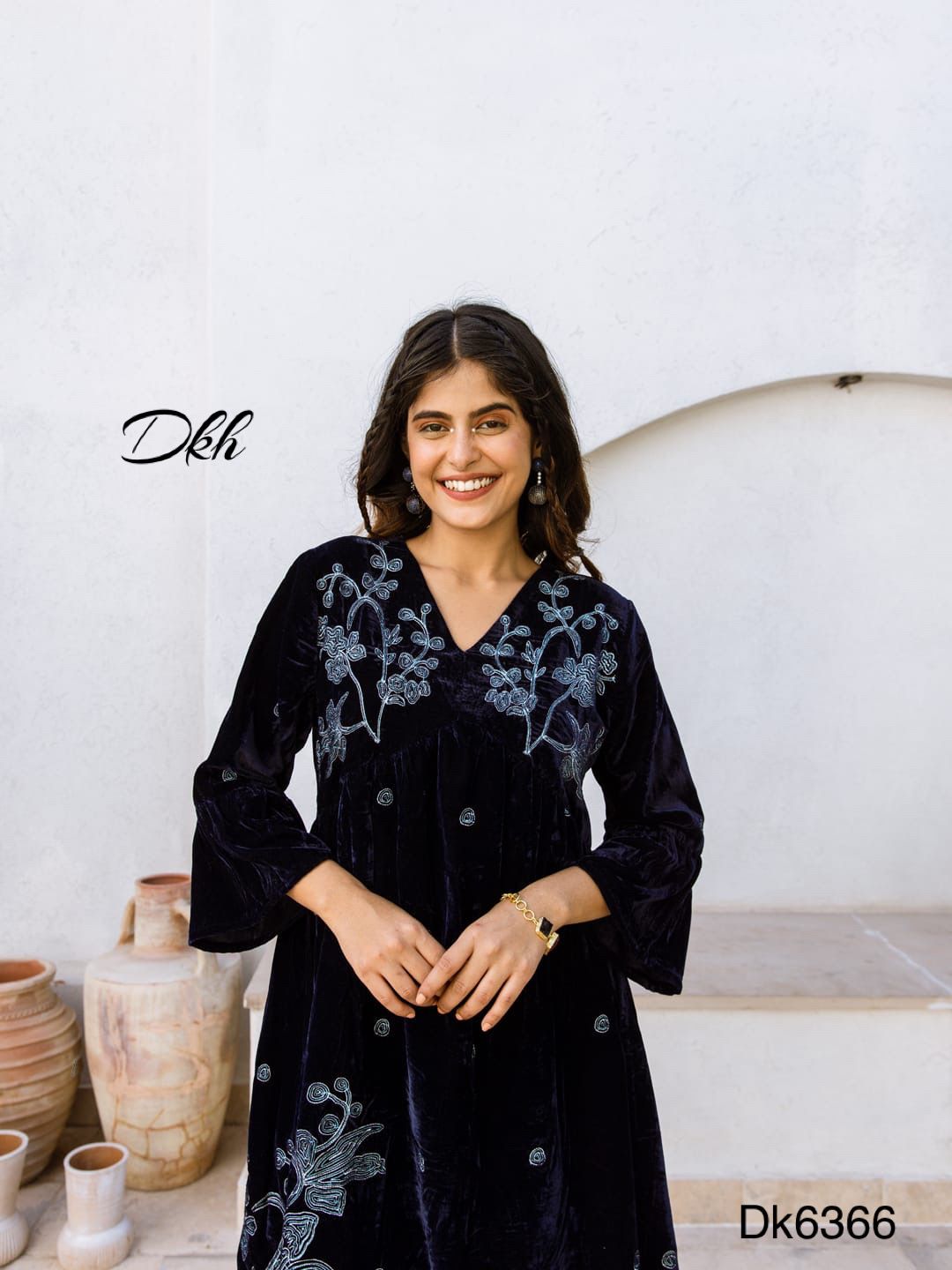 DKH Dk6366 Premium velvet tunic
