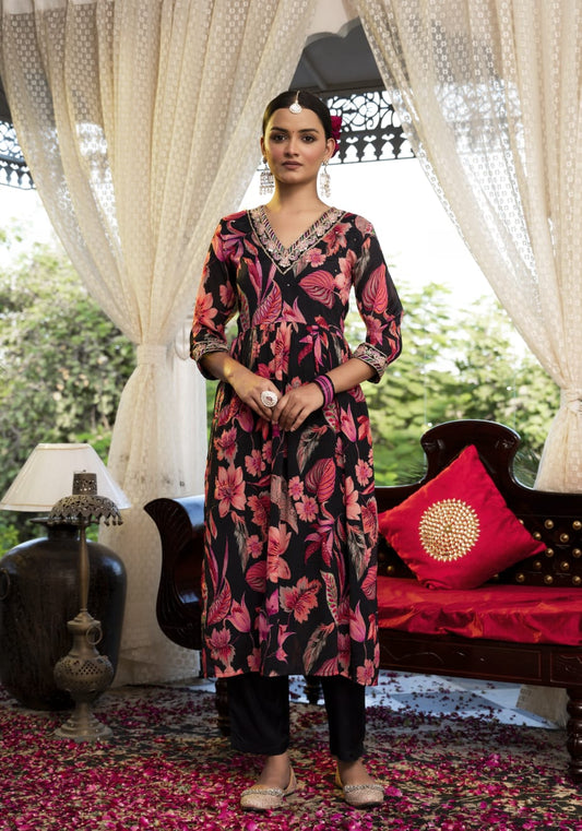 Premium Chinnon Digital Printed Suits K1114