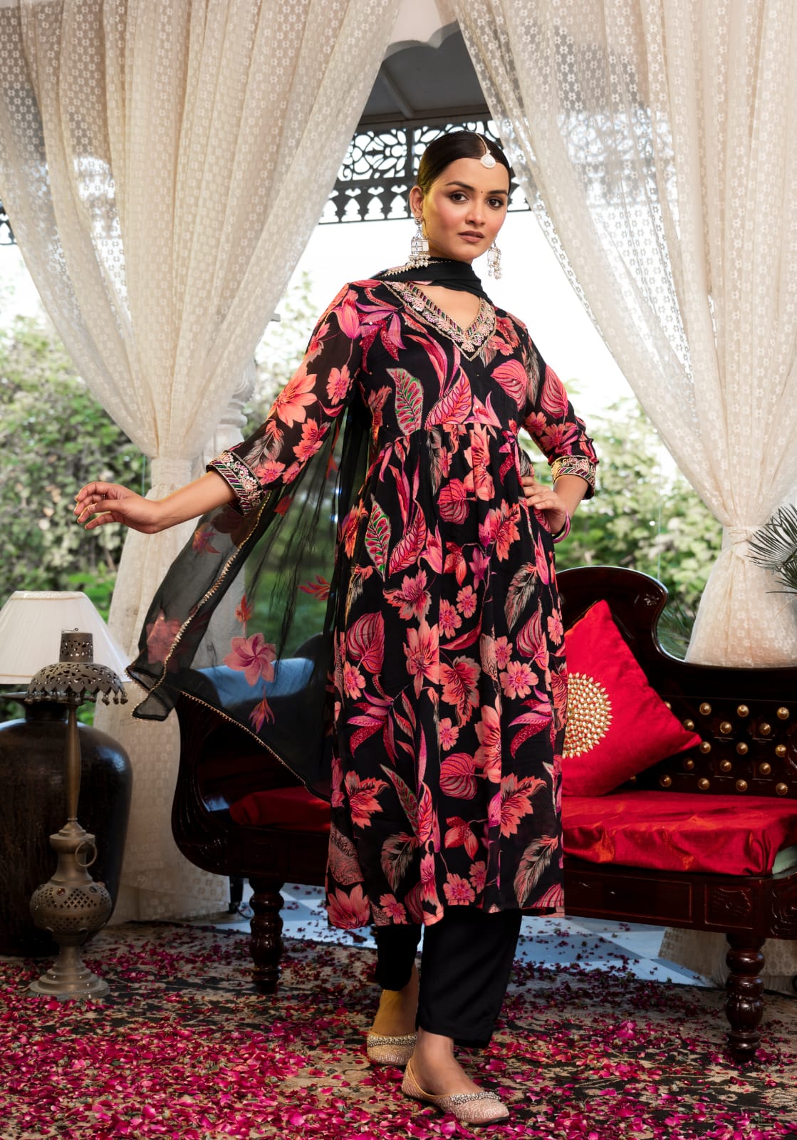 Premium Chinnon Digital Printed Suits K1114