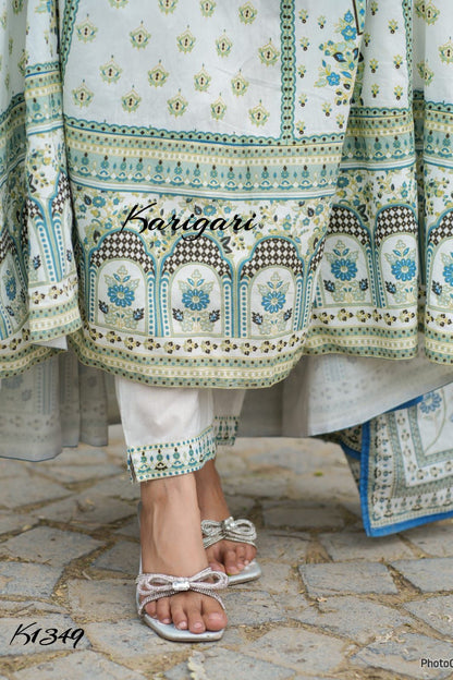 karigari by DKH K1349 Premium cotton anarkali suit