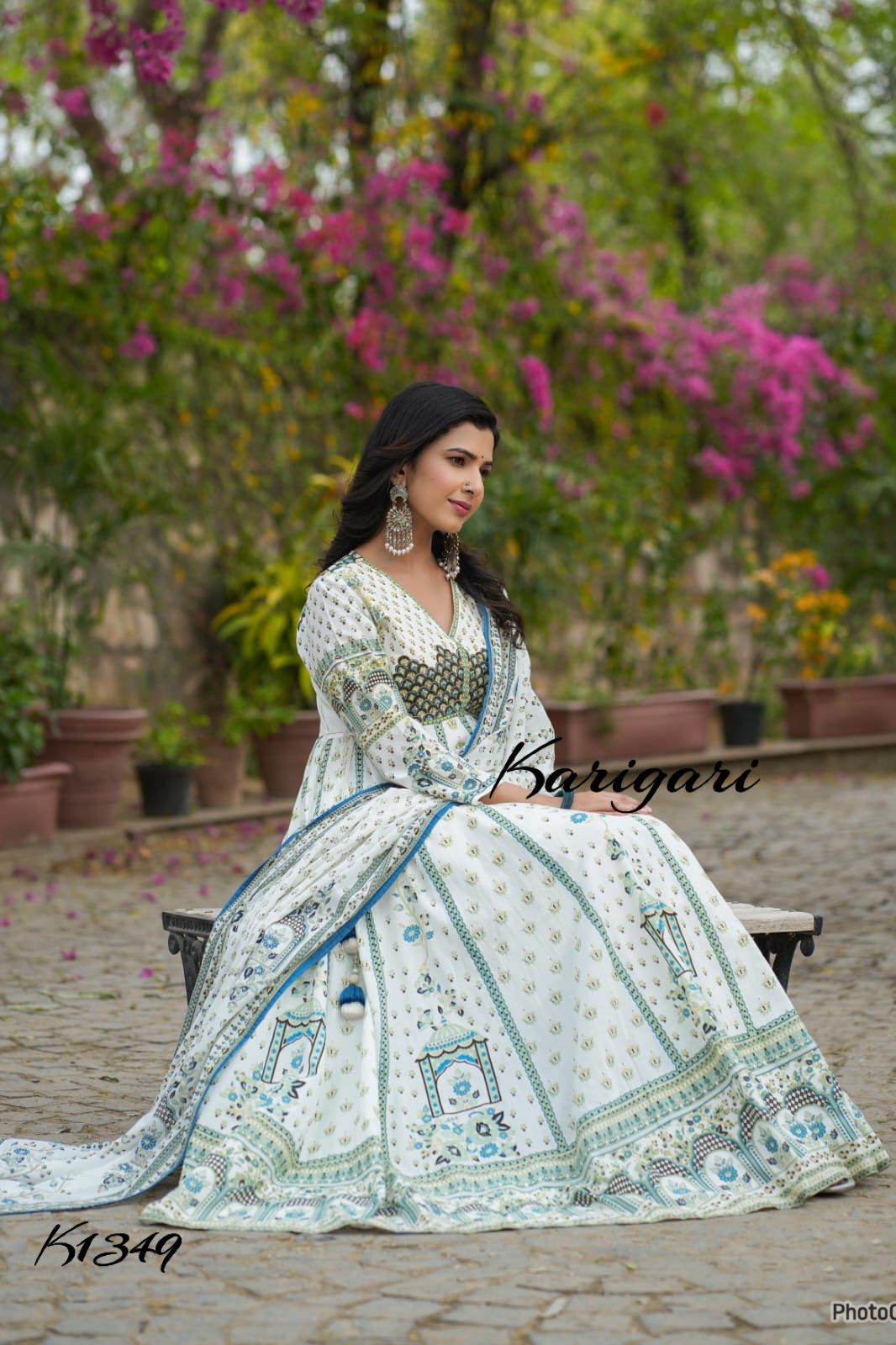karigari by DKH K1349 Premium cotton anarkali suit