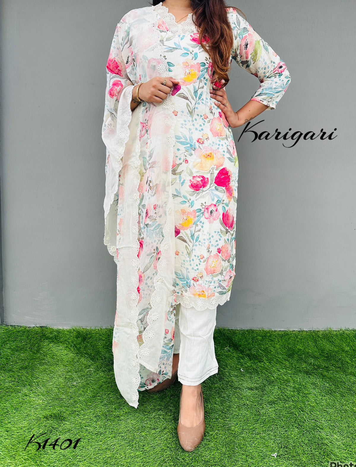 karigari by DKH k1401  Premium butter maslin silk