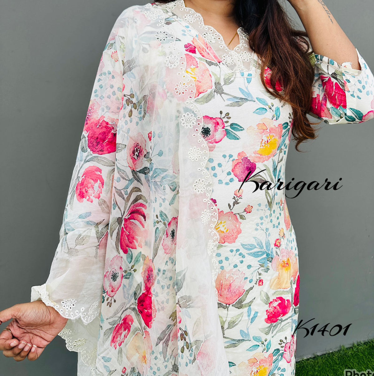 karigari by DKH k1401  Premium butter maslin silk