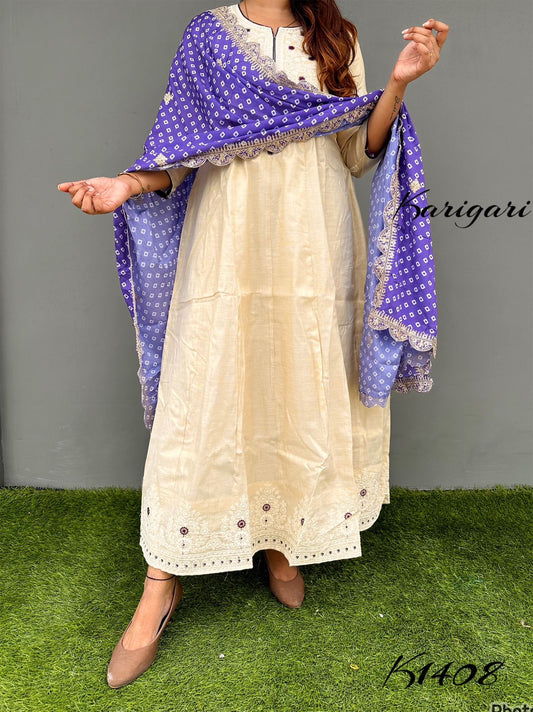 Karigari by DKH k1408 Premium kerala silk embellished