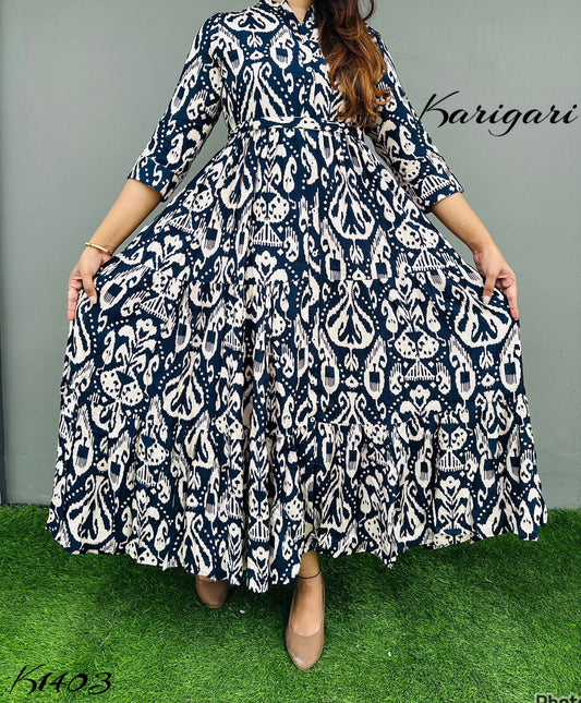 *karigari by DKH * k1403 Premium Russian silk & gown