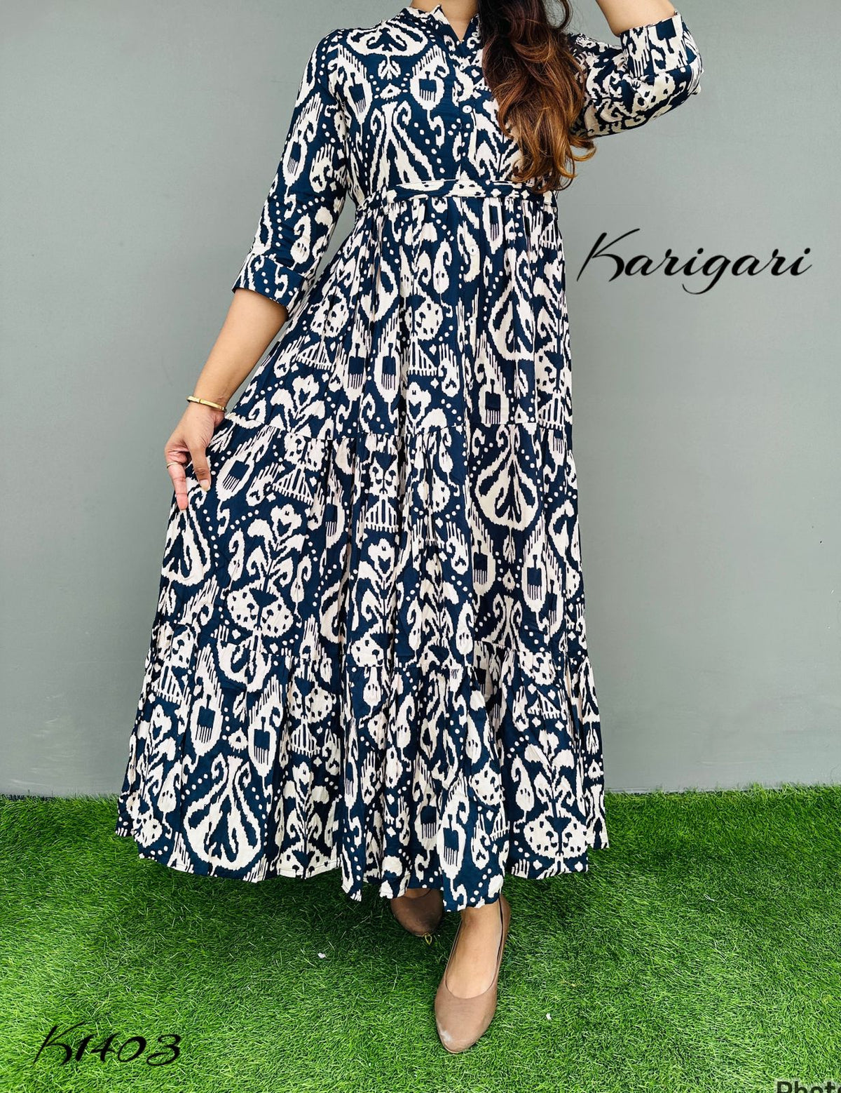 *karigari by DKH * k1403 Premium Russian silk & gown