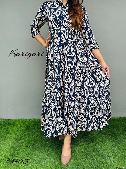 *karigari by DKH * k1403 Premium Russian silk & gown