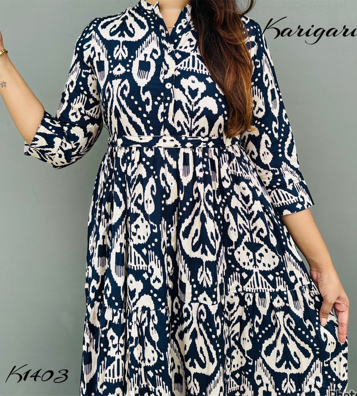 *karigari by DKH * k1403 Premium Russian silk & gown