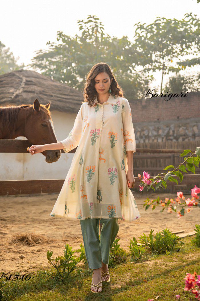 karigari by DKH k1546  Premium cotton 2 pc set
