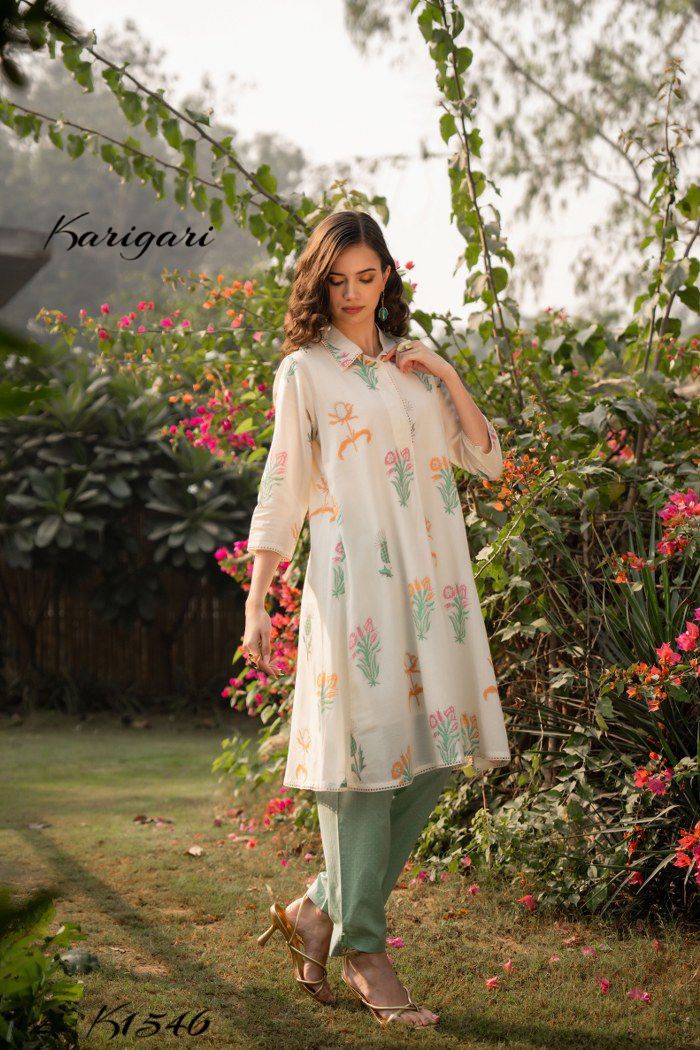 karigari by DKH k1546  Premium cotton 2 pc set