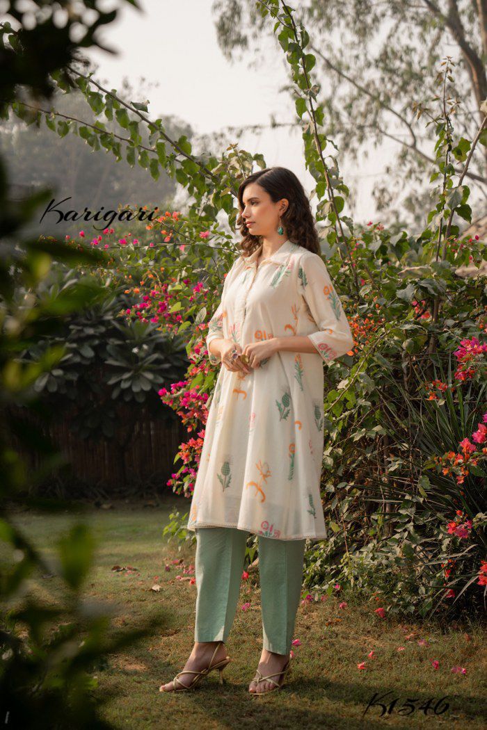 karigari by DKH k1546  Premium cotton 2 pc set