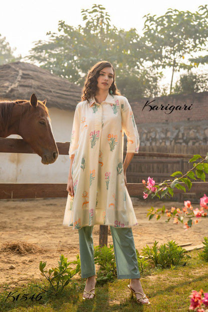 karigari by DKH k1546  Premium cotton 2 pc set