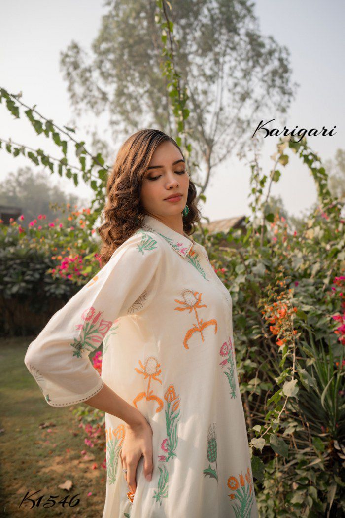 karigari by DKH k1546  Premium cotton 2 pc set