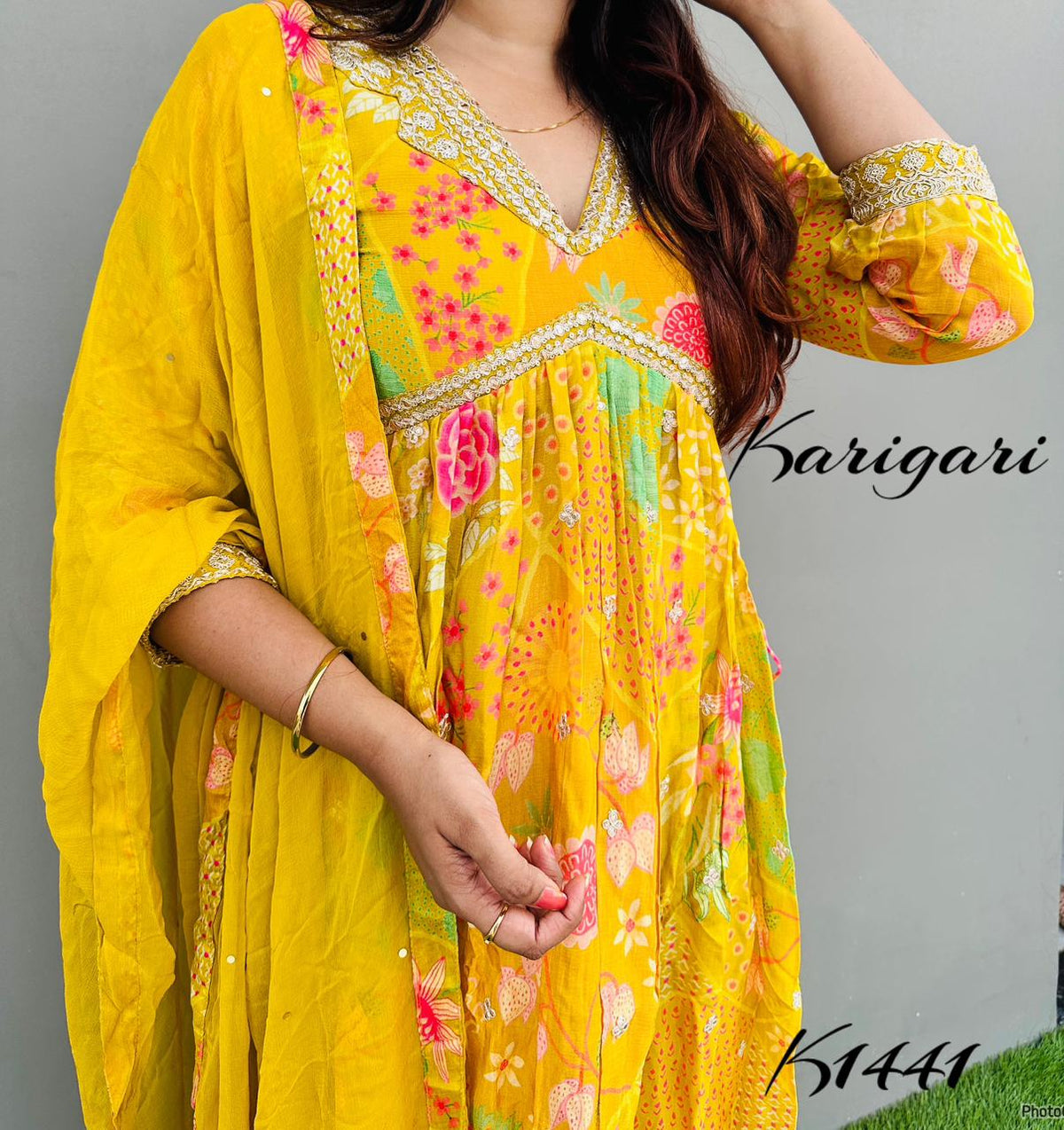 karigari by DKH k1441 Premium pure chinnon