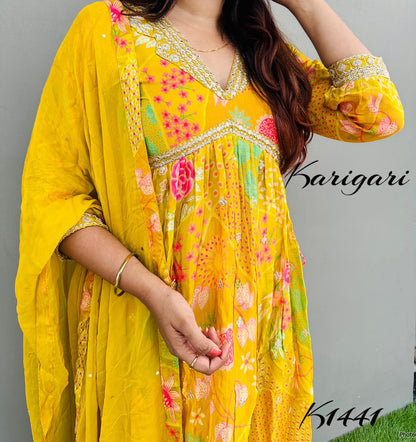 karigari by DKH k1441 Premium pure chinnon