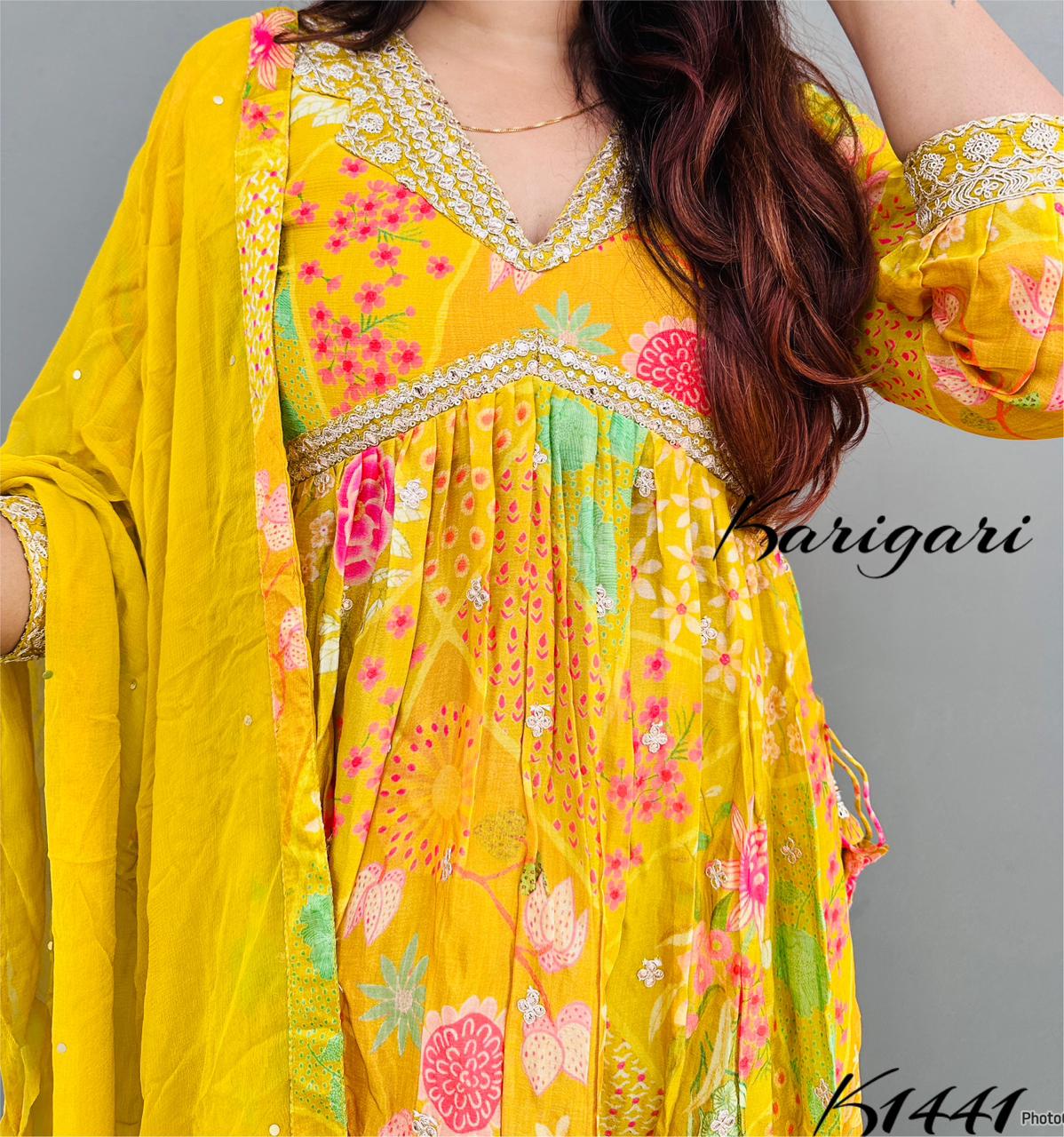 karigari by DKH k1441 Premium pure chinnon