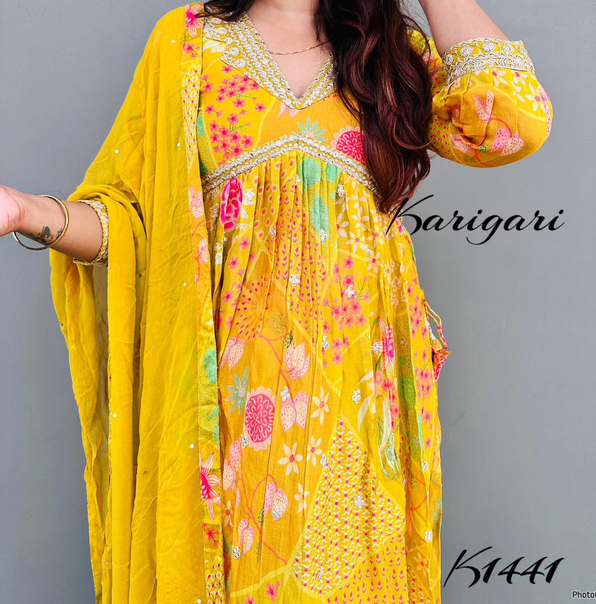 karigari by DKH k1441 Premium pure chinnon