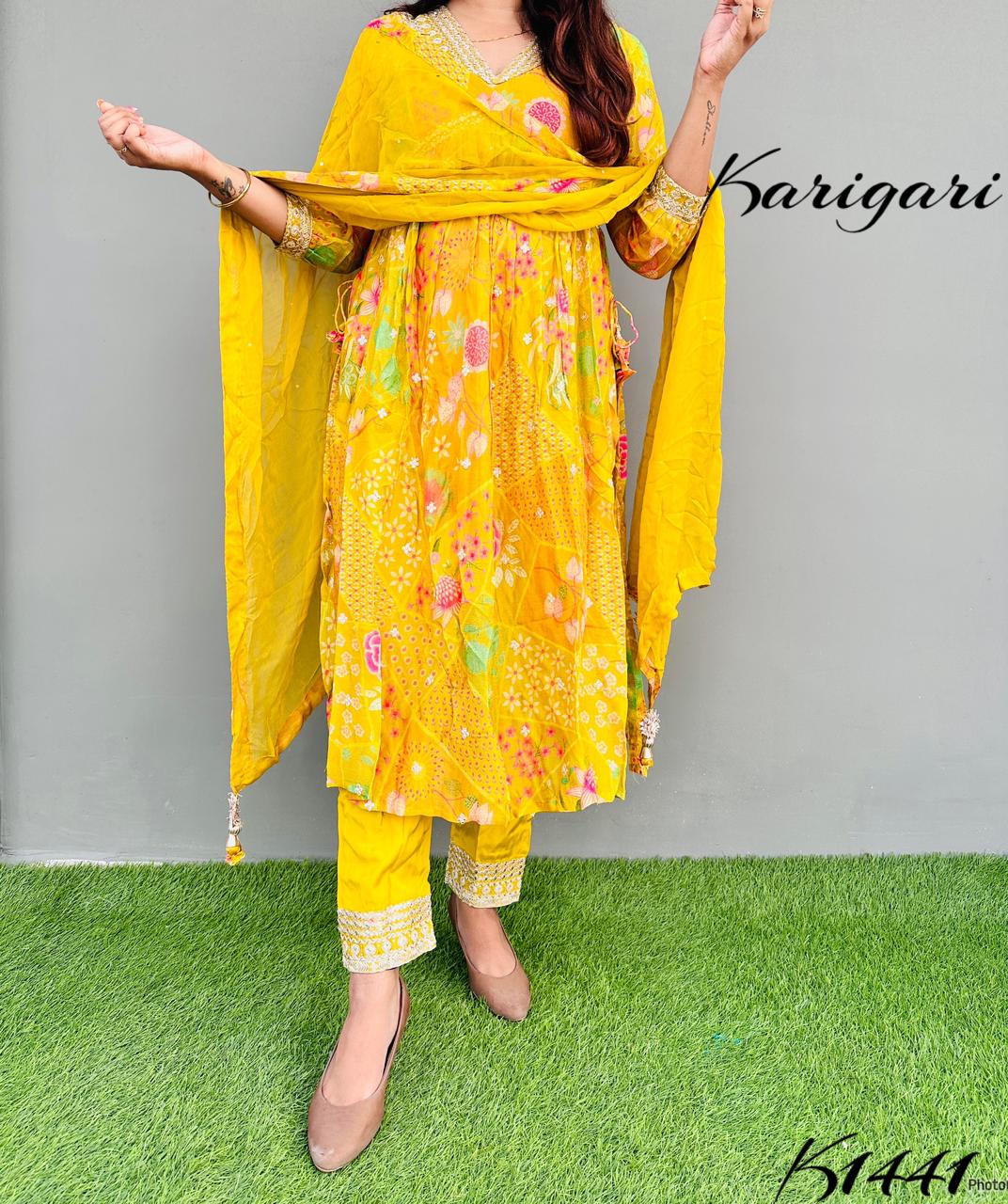 karigari by DKH k1441 Premium pure chinnon