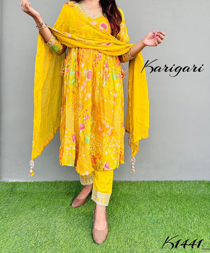 karigari by DKH k1441 Premium pure chinnon