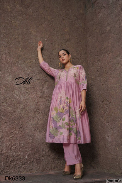 DKH Dk6333  Premium roman silk 3 pc suit set