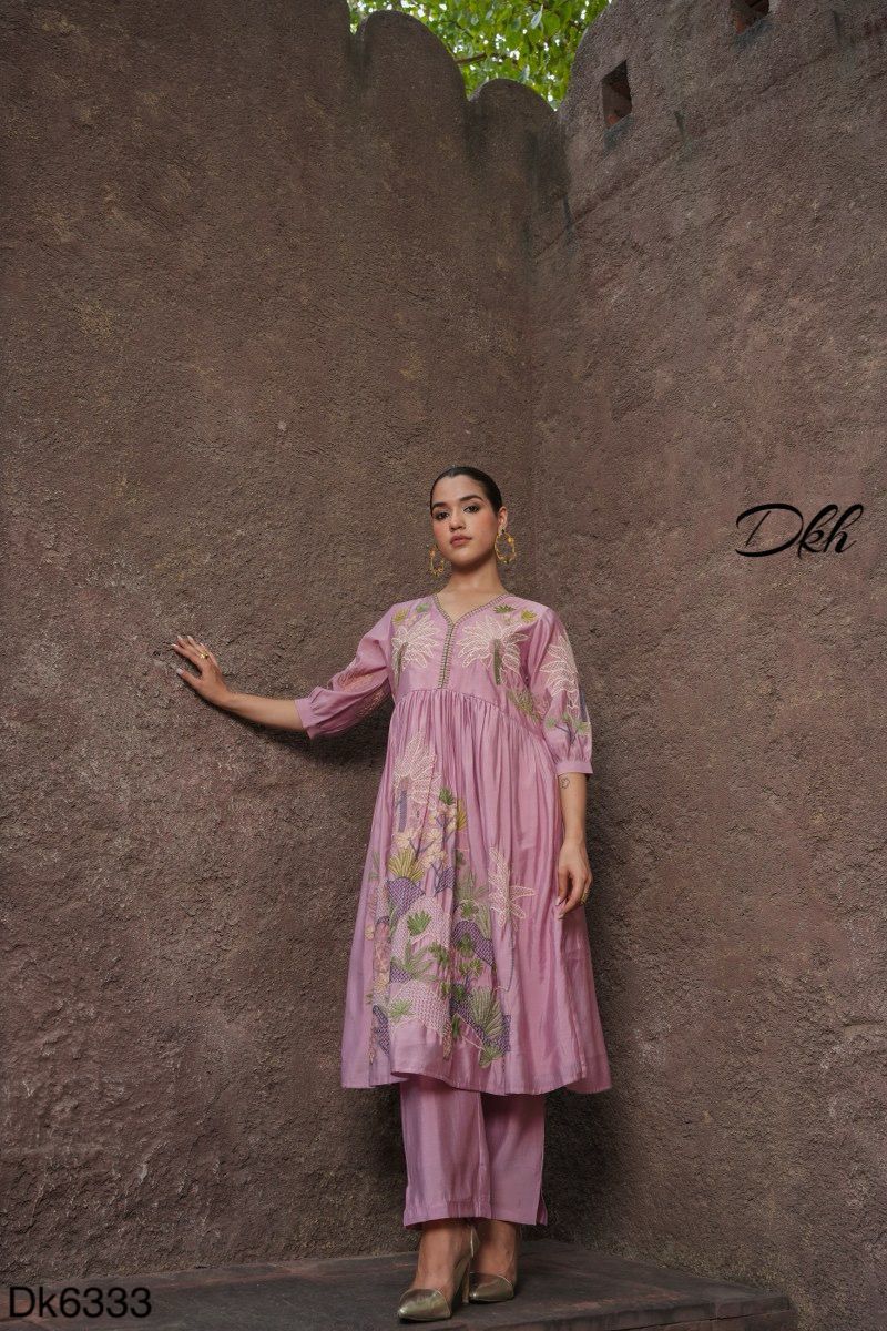 DKH Dk6333  Premium roman silk 3 pc suit set