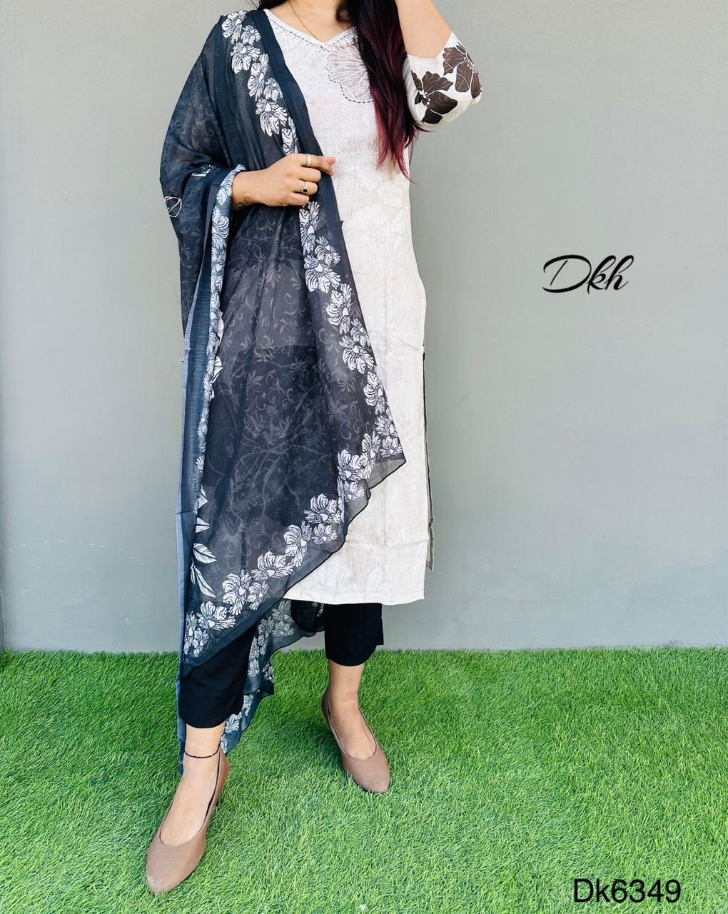DKH Dk6349  Premium rayon 3 pc suit set