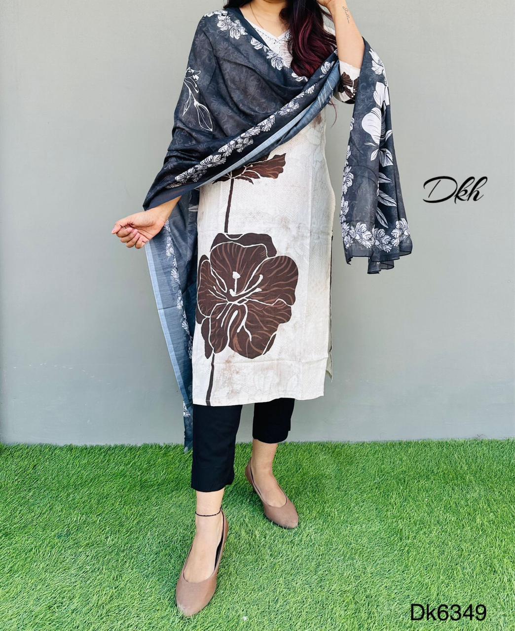 DKH Dk6349  Premium rayon 3 pc suit set