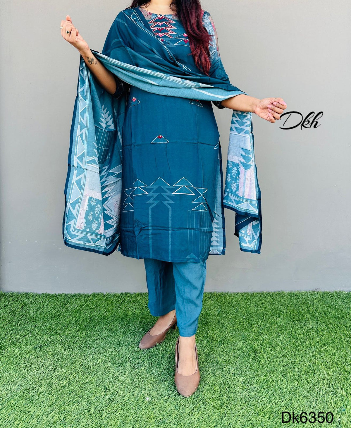DKH Dk6350  Premium maslin 3 pc suit set