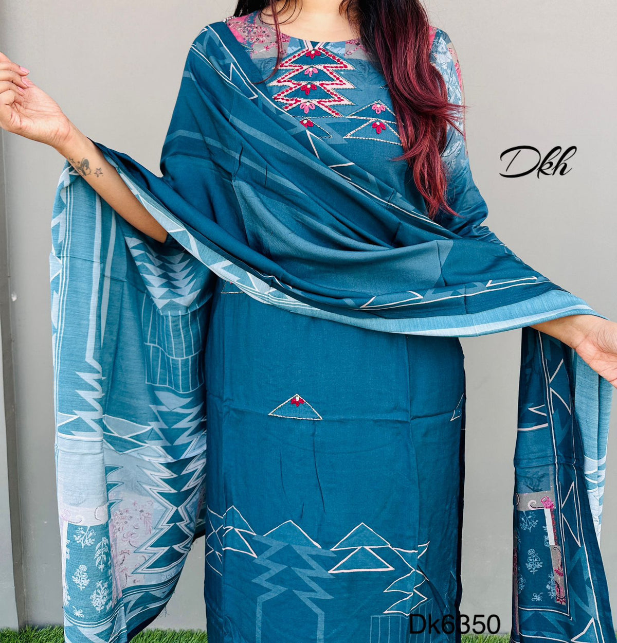 DKH Dk6350  Premium maslin 3 pc suit set