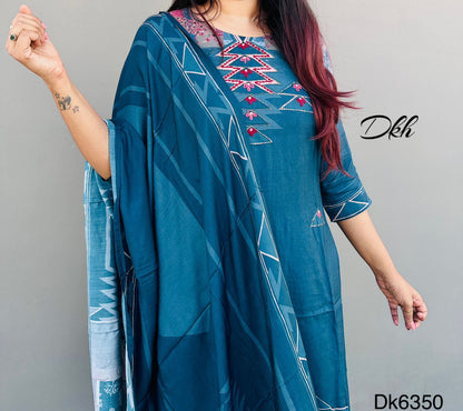 DKH Dk6350  Premium maslin 3 pc suit set