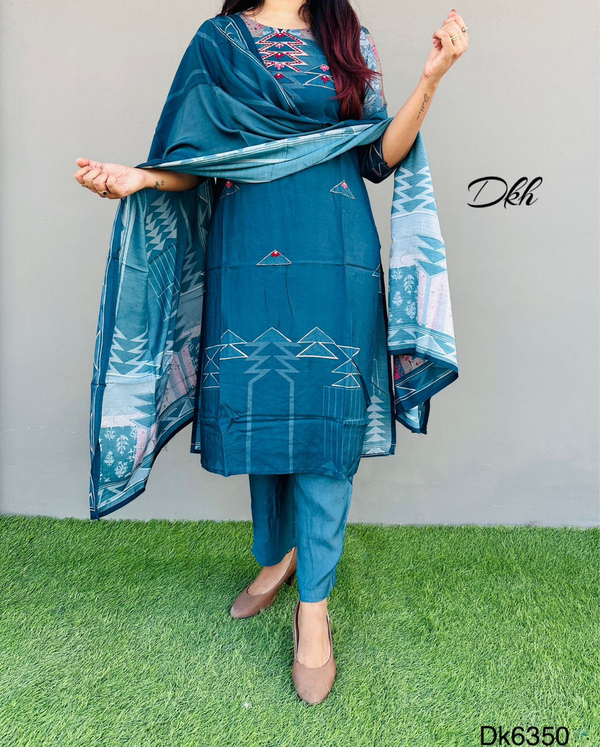 DKH Dk6350  Premium maslin 3 pc suit set