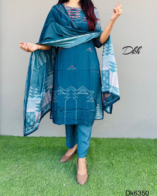 DKH Dk6350  Premium maslin 3 pc suit set