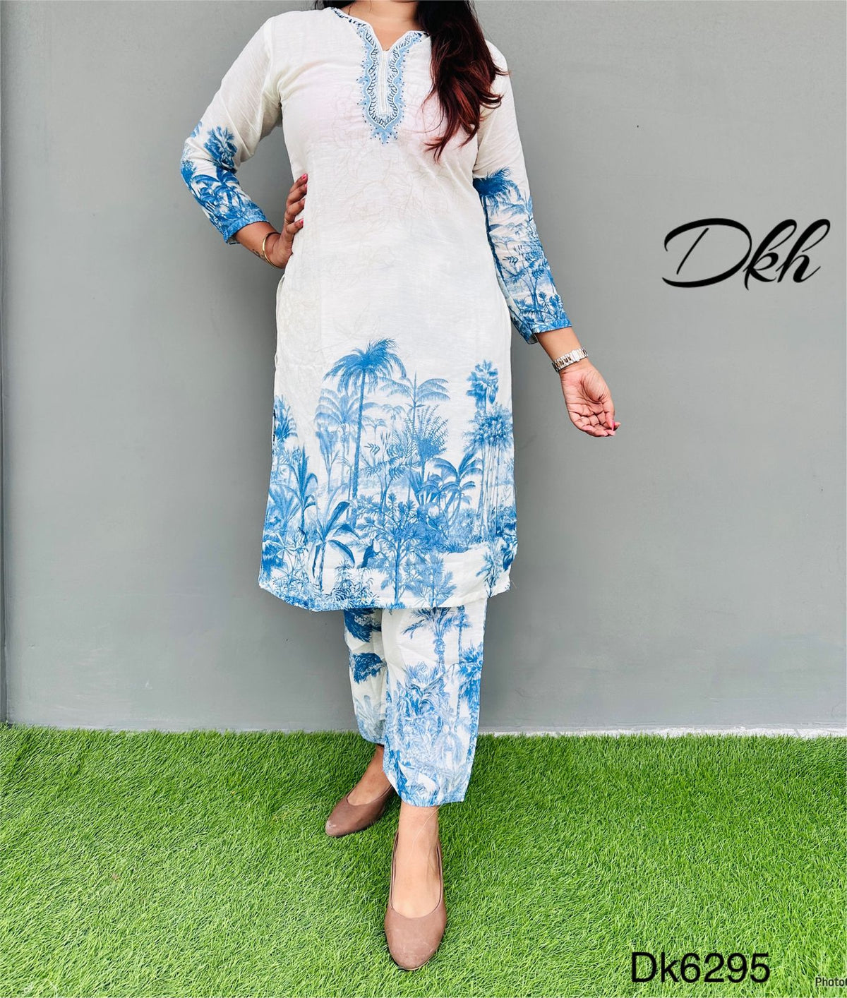 DKH DK6295  Premium pure linen coord set