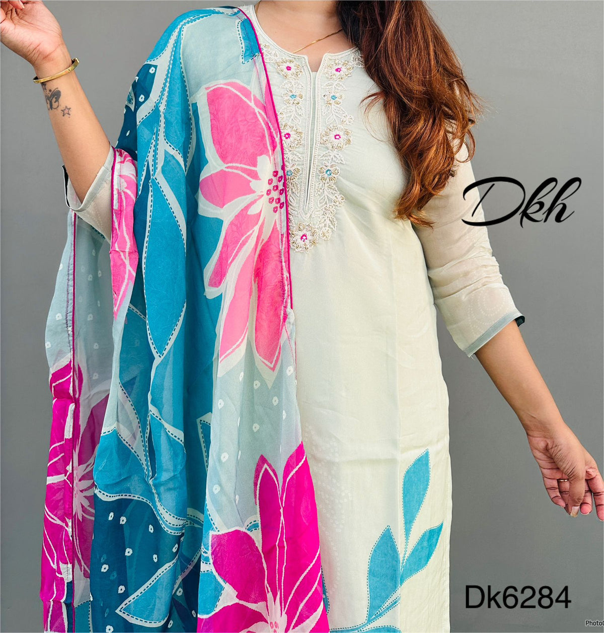 DKH Dk6284  Premium pure silk 3 pc suit set
