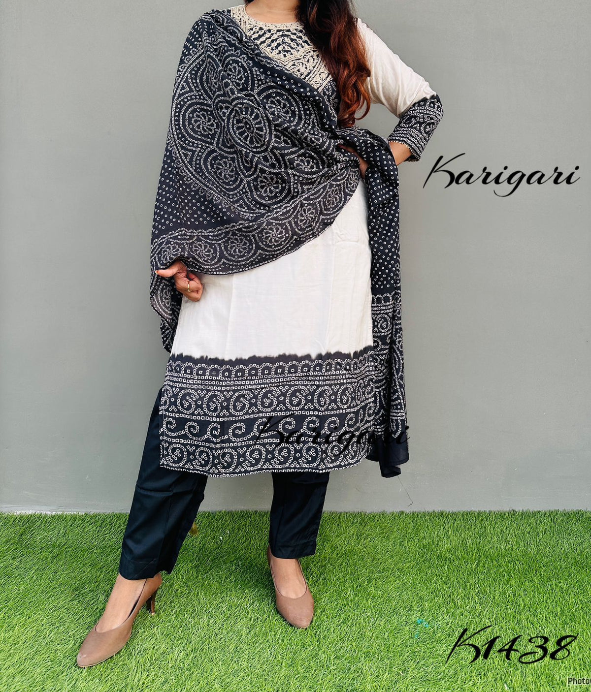 karigari by DKH k1438  Premium silk 3 pc suit set