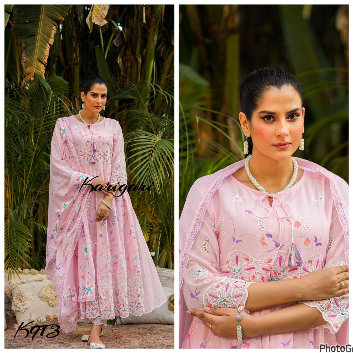 Karigari by Dkh K913  Premium mul cotton 3 pcs suit set